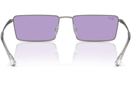 Sunčane naočale Ray-Ban RB3741 004/1A Pravokutan Sivi