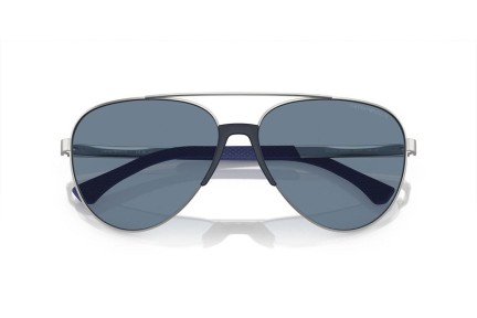 Sunčane naočale Emporio Armani EA2059 30452V Polarized Pilotski Srebrni