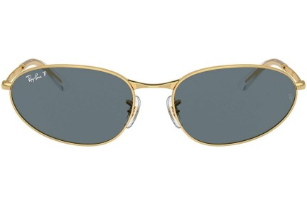 Sunčane naočale Ray-Ban RB3734 001/3R Polarized Ovalni Zlatni