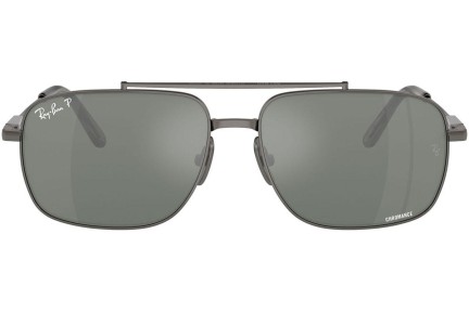 Sunčane naočale Ray-Ban Michael Titanium RB8096 165/GK Polarized Pravokutan Sivi