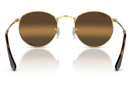 Sunčane naočale Ray-Ban Round Metal RB3447 001/G5 Polarized Okrugao Zlatni