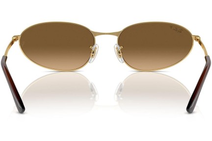 Sunčane naočale Ray-Ban RB3734 001/M2 Polarized Ovalni Zlatni