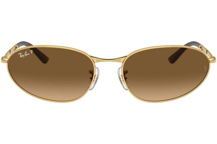 Sunčane naočale Ray-Ban RB3734 001/M2 Polarized Ovalni Zlatni