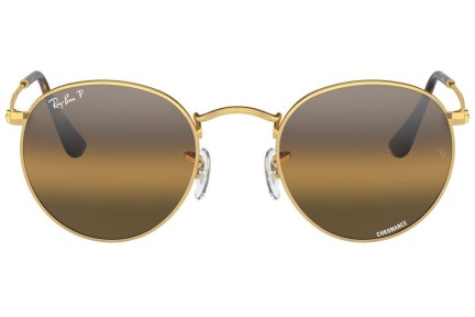 Sunčane naočale Ray-Ban Round Metal RB3447 001/G5 Polarized Okrugao Zlatni