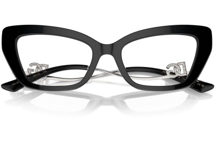 Naočale Dolce & Gabbana DG3391B 501 Cat Eye Crni