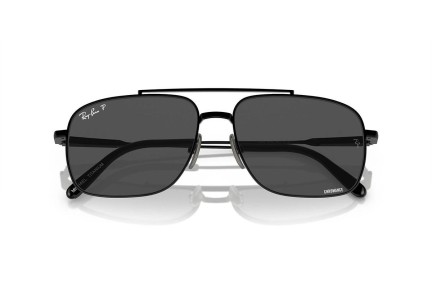 Sunčane naočale Ray-Ban Michael Titanium RB8096 9267K8 Polarized Pravokutan Crni