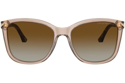 Sunčane naočale Emporio Armani EA4060 5850T5 Polarized Kvadratni Bež