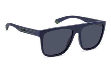 Sunčane naočale Polaroid PLD2162/S FLL/C3 Polarized Flat Top Plavi