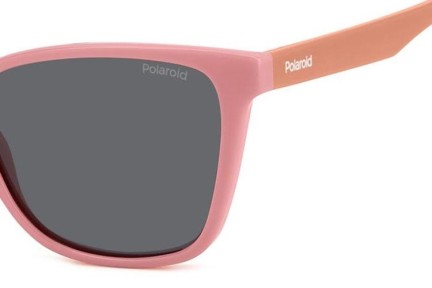 Sunčane naočale Polaroid Junior PLD8062/S 35J/M9 Polarized Cat Eye Ružičasti