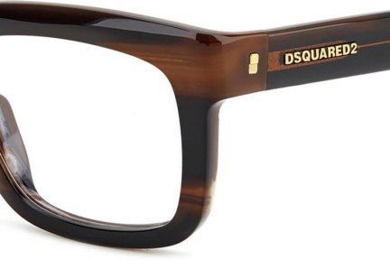 Naočale Dsquared2 D20144 EX4 Pravokutan Smeđi