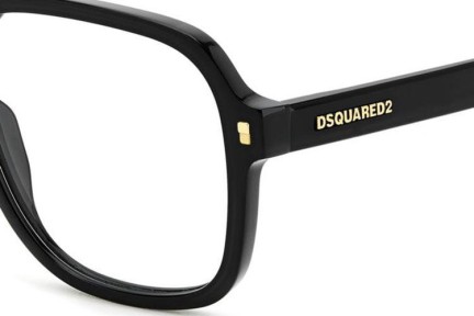 Naočale Dsquared2 D20145 807 Pravokutan Crni