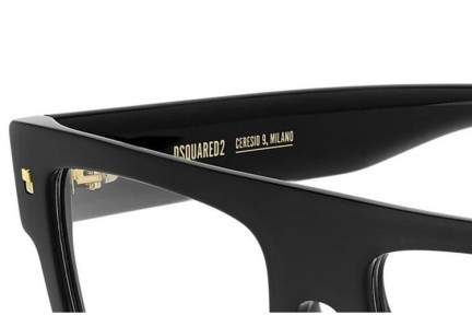 Naočale Dsquared2 D20147 807 Flat Top Crni