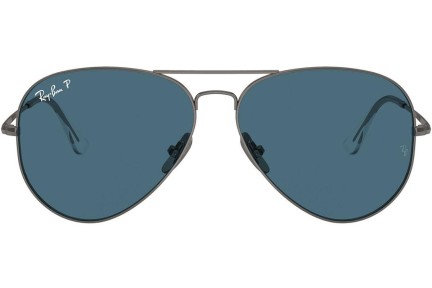 Sunčane naočale Ray-Ban RB8089 165/S2 Polarized Pilotski Srebrni