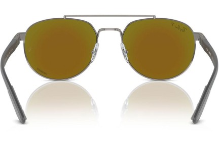 Sunčane naočale Ray-Ban RB3736CH 004/A1 Polarized Pravokutan Sivi