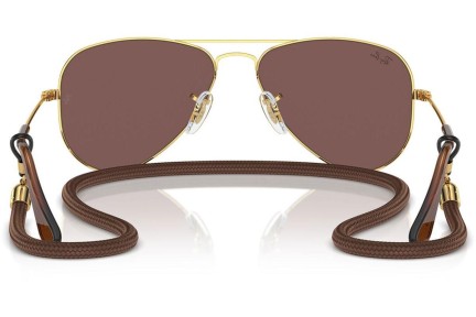 Sunčane naočale Ray-Ban Junior Aviator Junior RJ9506S 223/6G Pilotski Zlatni