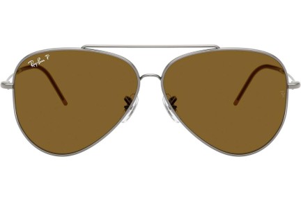 Sunčane naočale Ray-Ban Aviator Reverse RBR0101S 004/83 Polarized Pilotski Srebrni