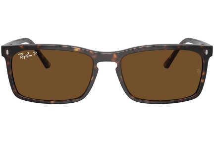 Sunčane naočale Ray-Ban RB4435 902/57 Polarized Pravokutan Havana