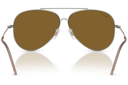 Sunčane naočale Ray-Ban Aviator Reverse RBR0101S 004/83 Polarized Pilotski Srebrni