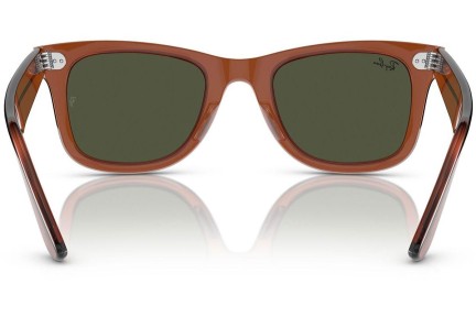 Sunčane naočale Ray-Ban Wayfarer RB2140F 677631 Kvadratni Smeđi