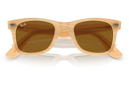 Sunčane naočale Ray-Ban Wayfarer RB2140F 140833 Kvadratni Smeđi