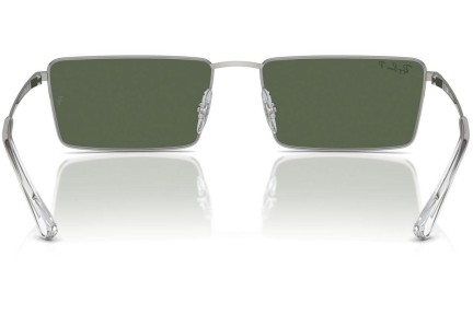 Sunčane naočale Ray-Ban RB3741 003/9A Polarized Pravokutan Srebrni