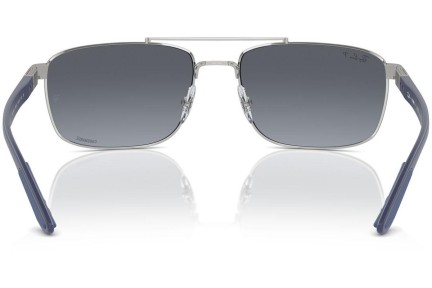 Sunčane naočale Ray-Ban RB3737CH 003/J0 Polarized Pravokutan Srebrni