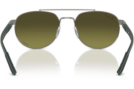 Sunčane naočale Ray-Ban RB3736CH 92696O Polarized Pravokutan Sivi