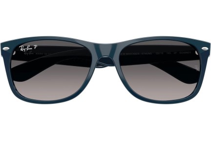 Sunčane naočale Ray-Ban New Wayfarer RB2132 6796M3 Polarized Kvadratni Plavi