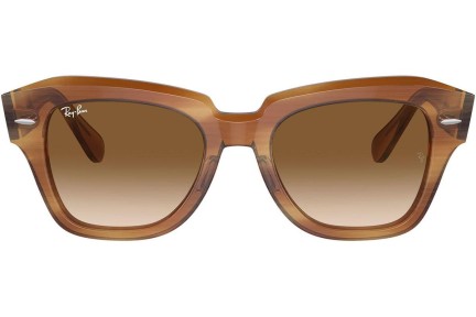 Sunčane naočale Ray-Ban State Street RB2186 140351 Kvadratni Smeđi