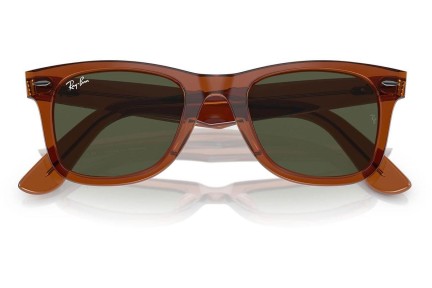 Sunčane naočale Ray-Ban Wayfarer RB2140F 677631 Kvadratni Smeđi