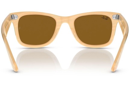 Sunčane naočale Ray-Ban Wayfarer RB2140F 140833 Kvadratni Smeđi