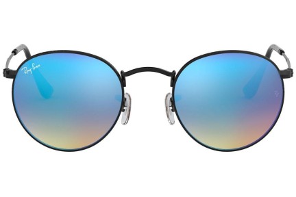 Sunčane naočale Ray-Ban Round Metal Flash Lenses Gradient RB3447 002/4O Okrugao Crni