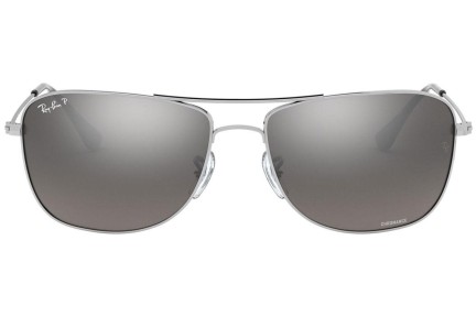 Sunčane naočale Ray-Ban Chromance Collection RB3543 003/5J Polarized Pilotski Srebrni