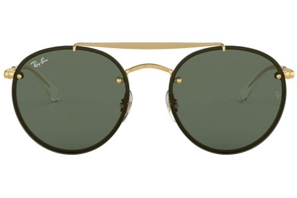 Sunčane naočale Ray-Ban Blaze Round Double Bridge Blaze Collection RB3614N 914071 Okrugao Zlatni