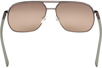 Sunčane naočale Timberland TB00027 06H Polarized Kvadratni Srebrni