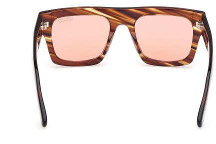 Sunčane naočale Tom Ford Fausto FT0711 53E Flat Top Havana