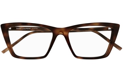 Naočale Saint Laurent SL737MICATHINOPT 003 Cat Eye Havana