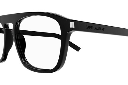 Naočale Saint Laurent SL157 010 Kvadratni Crni