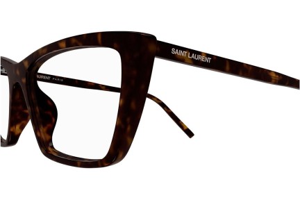 Naočale Saint Laurent SL737MICATHINOPT 002 Cat Eye Havana