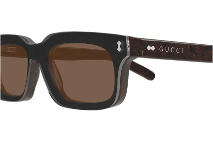 Sunčane naočale Gucci GG1711S 003 Kvadratni Smeđi