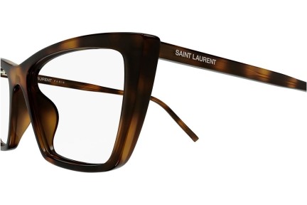 Naočale Saint Laurent SL737MICATHINOPT 003 Cat Eye Havana