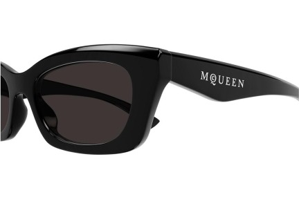 Sunčane naočale Alexander McQueen AM0474S 001 Pravokutan Crni