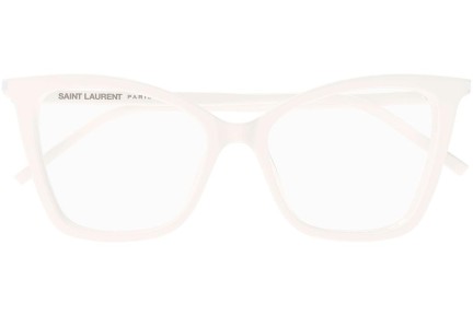 Naočale Saint Laurent SL386 014 Cat Eye Bijeli