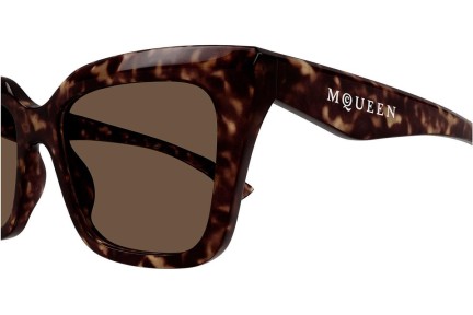 Sunčane naočale Alexander McQueen AM0473S 002 Kvadratni Havana