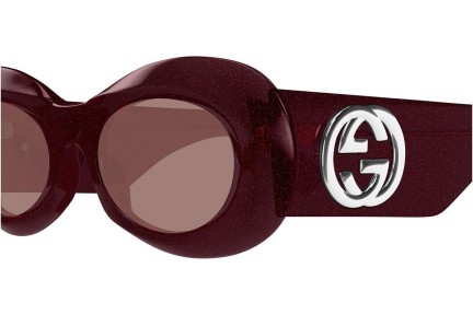 Sunčane naočale Gucci GG1696S 003 Ovalni Ljubičasti