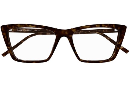 Naočale Saint Laurent SL737MICATHINOPT 002 Cat Eye Havana