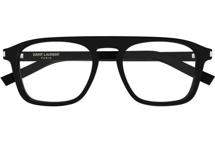 Naočale Saint Laurent SL157 010 Kvadratni Crni