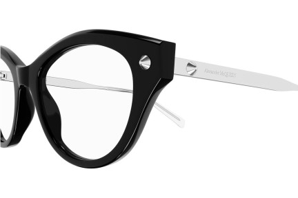 Naočale Alexander McQueen AM0485O 001 Cat Eye Crni