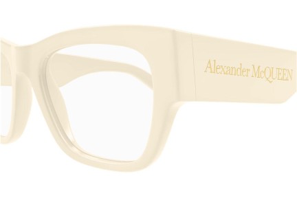 Naočale Alexander McQueen AM0436O 005 Pravokutan Bež