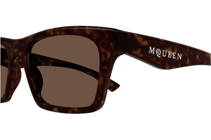 Sunčane naočale Alexander McQueen AM0472S 002 Kvadratni Havana